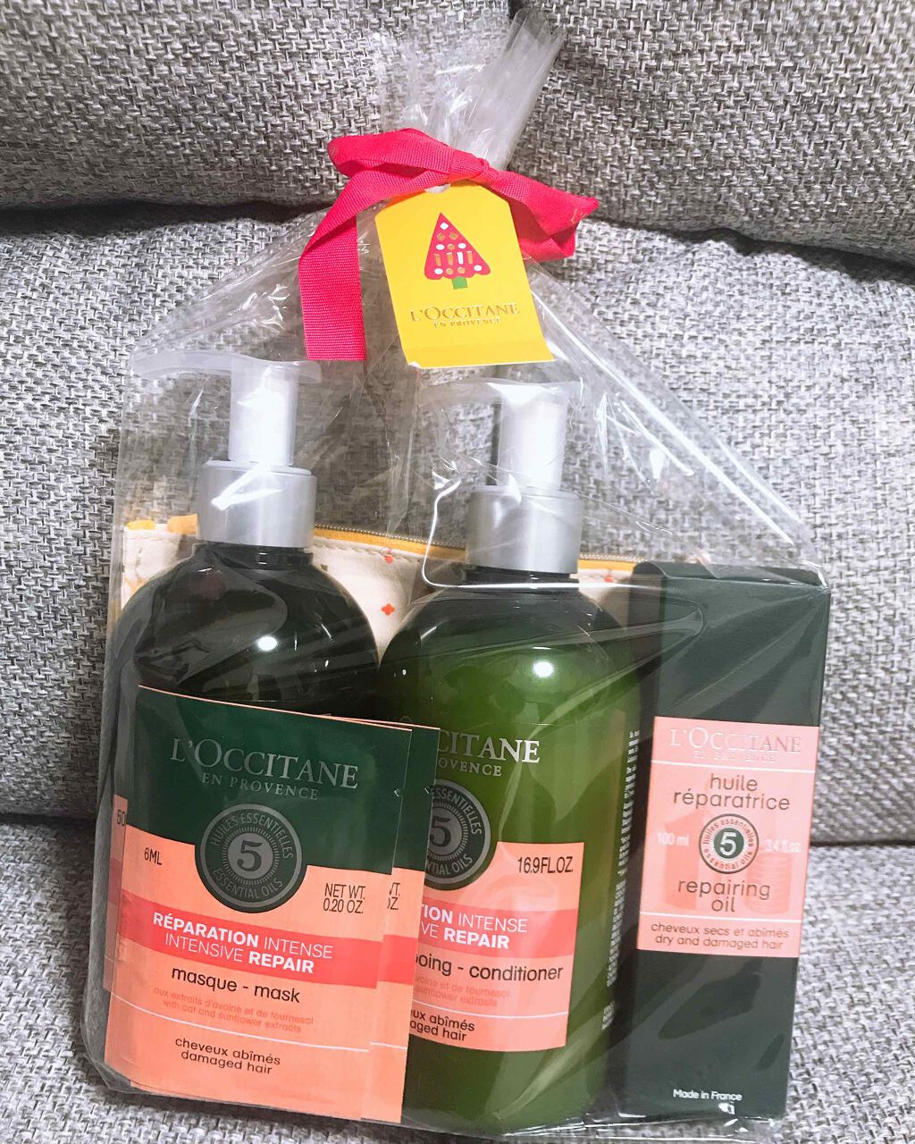 ファイブハーブス リペアリングヘアオイル/L'OCCITANE/ヘアオイルを使ったクチコミ（1枚目）