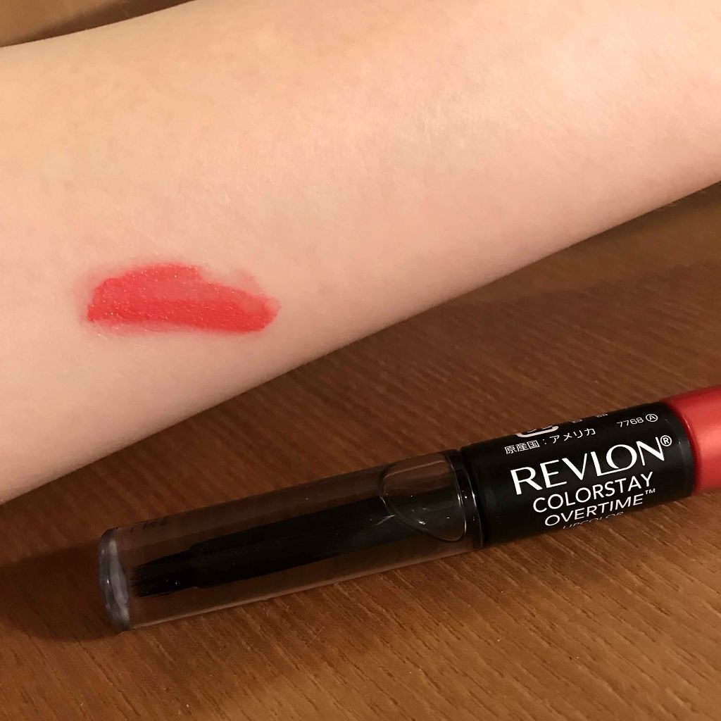 カラーステイ オーバータイム リップカラー/REVLON/リップグロスを使ったクチコミ(3枚目)