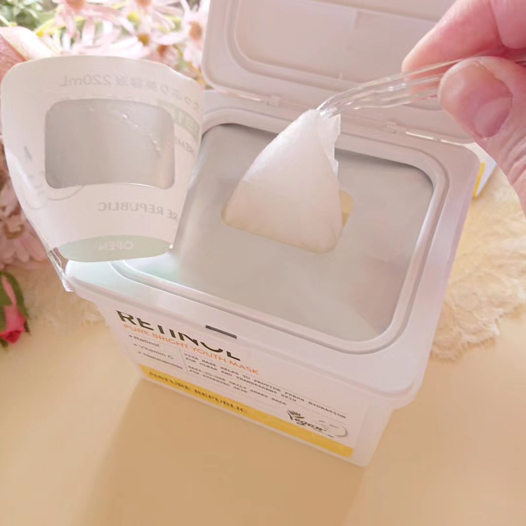 キューブマスク レチノール/ネイチャーリパブリック/シートマスク・パックを使ったクチコミ（3枚目）