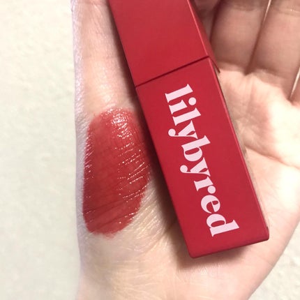 ブラッディライアー コーティングティント 06 ロージーストロベリー(Rosy Strawberry)/lilybyred/リップティントを使ったクチコミ(3枚目)