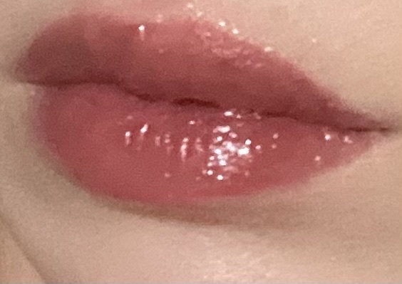 グラスティントシロップ 02 アイコニックローズ/キャンメイク/リップティントを使ったクチコミ（2枚目）