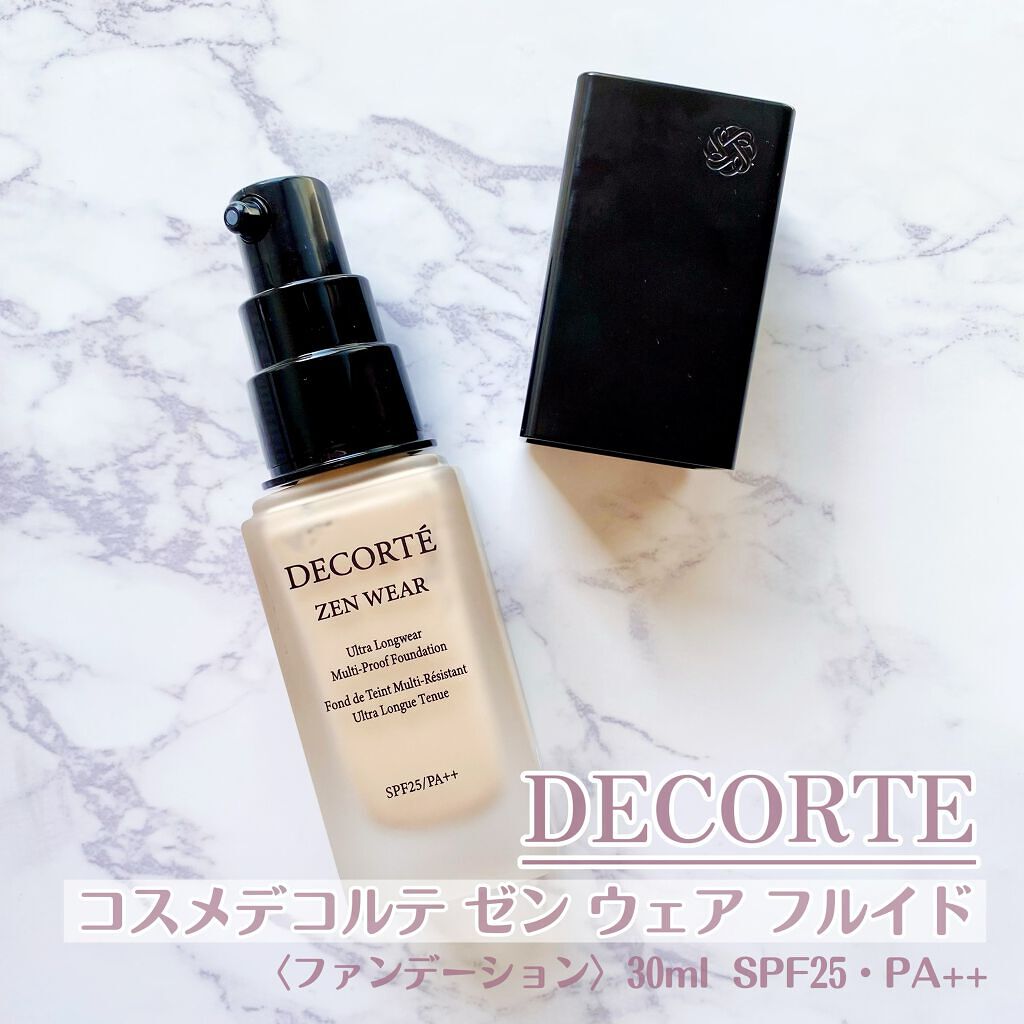 ゼン ウェア フルイド/DECORTÉ/リキッドファンデーションを使ったクチコミ（1枚目）