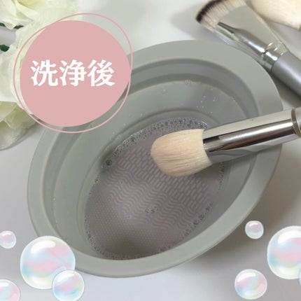 メイクブラシ専用洗剤/DAISO/その他化粧小物を使ったクチコミ(3枚目)
