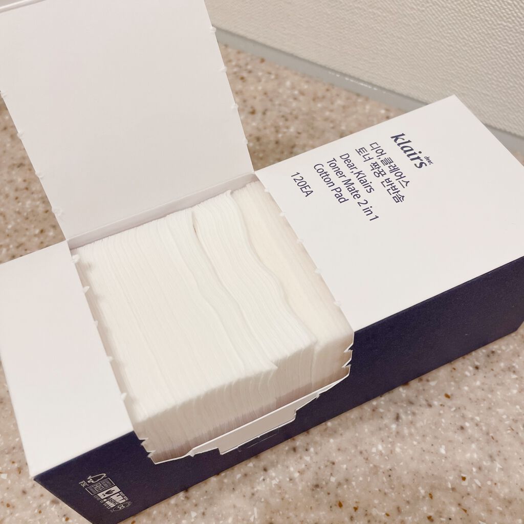 2 in 1 コットンパット⁠⁠/Klairs/コットンを使ったクチコミ（1枚目）