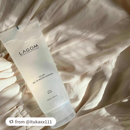 ラゴム ジェルトゥウォーター クレンザー(朝用洗顔)/LAGOM /その他洗顔料を使ったクチコミ(2枚目)