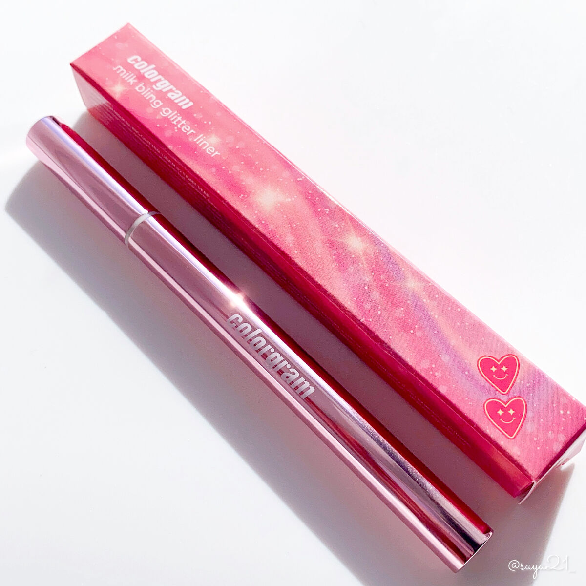 ミルクブリングリッターライナー/Colorgram/リキッドアイライナーを使ったクチコミ（2枚目）