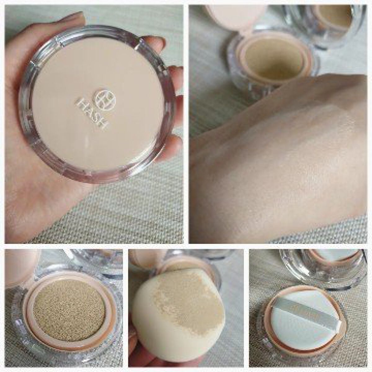 デューイーグロー フィッティング クッション/HASH/クッションファンデーションを使ったクチコミ（2枚目）