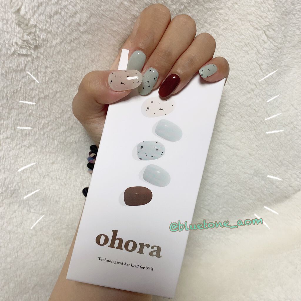 セミキュアジェルネイル(ハンド)/ohora/ネイルシールを使ったクチコミ(7枚目)