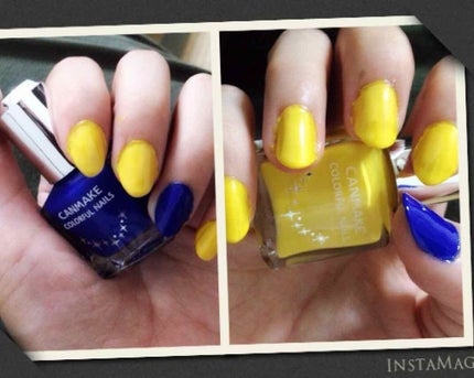 キャンメイク ネイル&キューティクルエッセンスのクチコミ「CANMAKEのネイル
むかーしの写真だからデザインが違うけどw
もう少し若かった頃は 結構派.....」(1枚目)