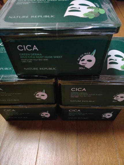 グリーンダーマCICA デイリーシートマスク/ネイチャーリパブリック/シートマスク・パックを使ったクチコミ(4枚目)