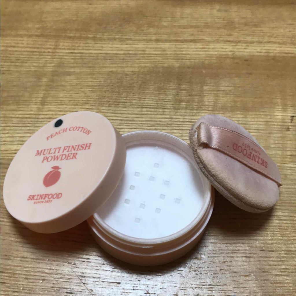 ピーチコットン マルチフィニッシュパウダー/SKINFOOD/ルースパウダーを使ったクチコミ(1枚目)