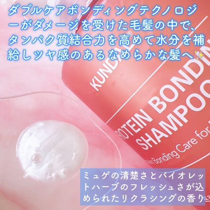 クンダル ダメージケア シャンプー/トリートメント/KUNDAL/市販シャンプーを使ったクチコミ(3枚目)