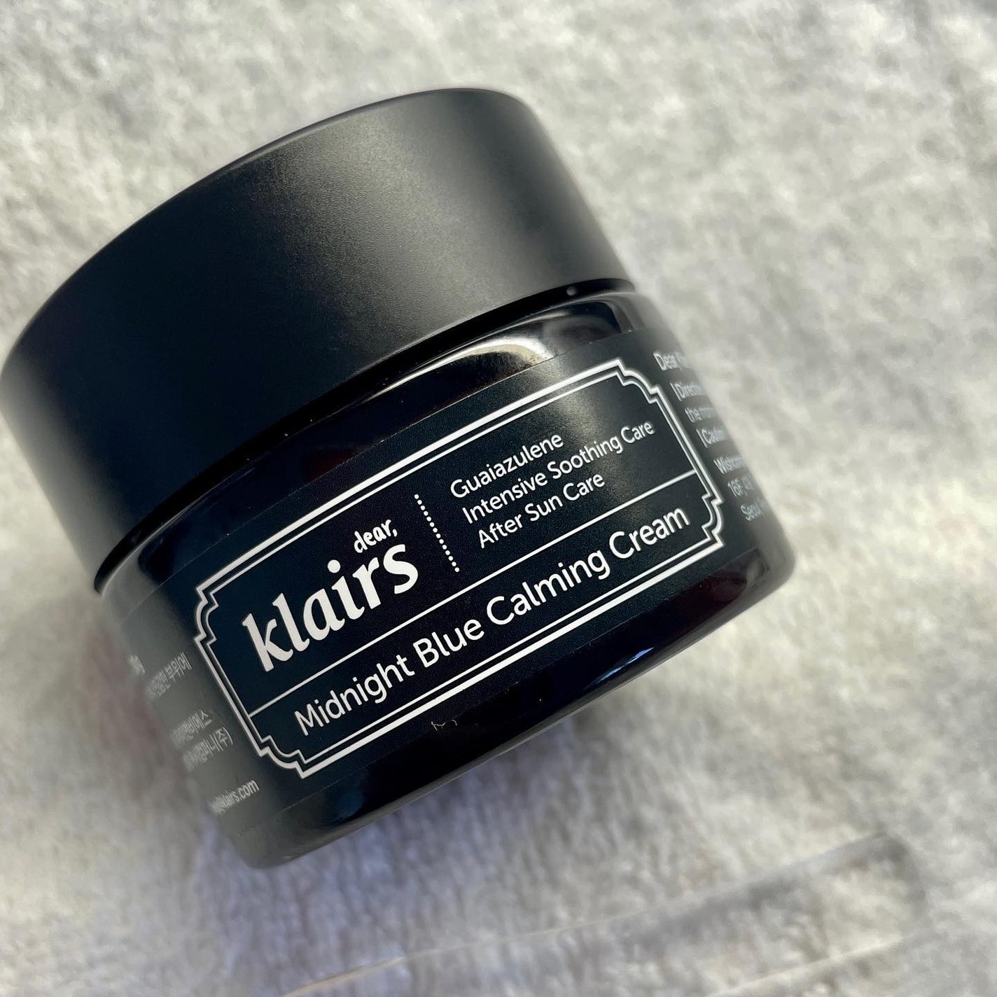 ミッドナイトブルーカーミングクリーム/Klairs/フェイスクリームを使ったクチコミ(1枚目)