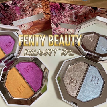 FENTY BEAUTY BY RIHANNA KILLAWATT FOIL FREESTYLE HIGHLIGHTER PALETTEのクチコミ「最後のFENTYセール購入品です😅
☆FENTY BEAUTY BY RIHANNA
　KIL.....」（1枚目）