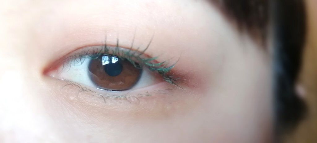 オペラ カラーリングマスカラ 07 シェイドグリーン（限定色）/OPERA/マスカラを使ったクチコミ（1枚目）