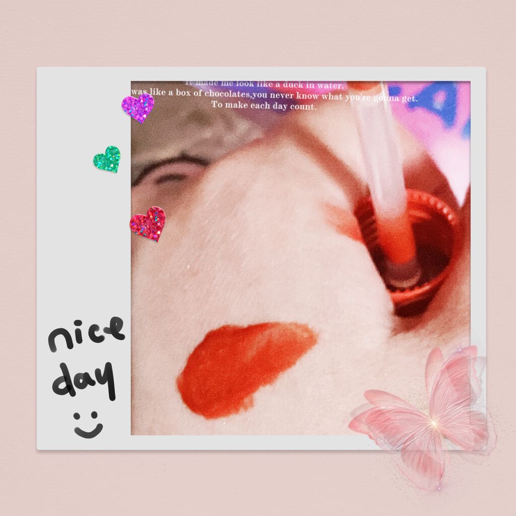 ジューシーラスティングティント/rom&nd/リップティントを使ったクチコミ（2枚目）