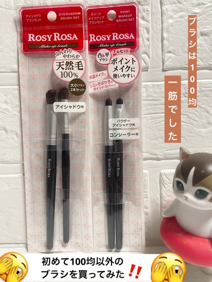 アイシャドウブラシセット/ロージーローザ/メイクブラシを使ったクチコミ(1枚目)