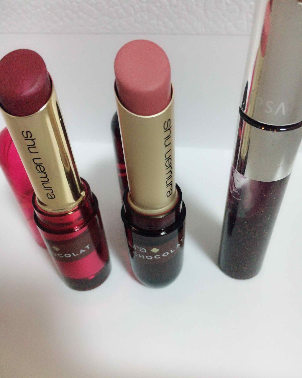 ルージュ アンリミテッド ラズベリーピューレ/shu uemura/口紅を使ったクチコミ（2枚目）