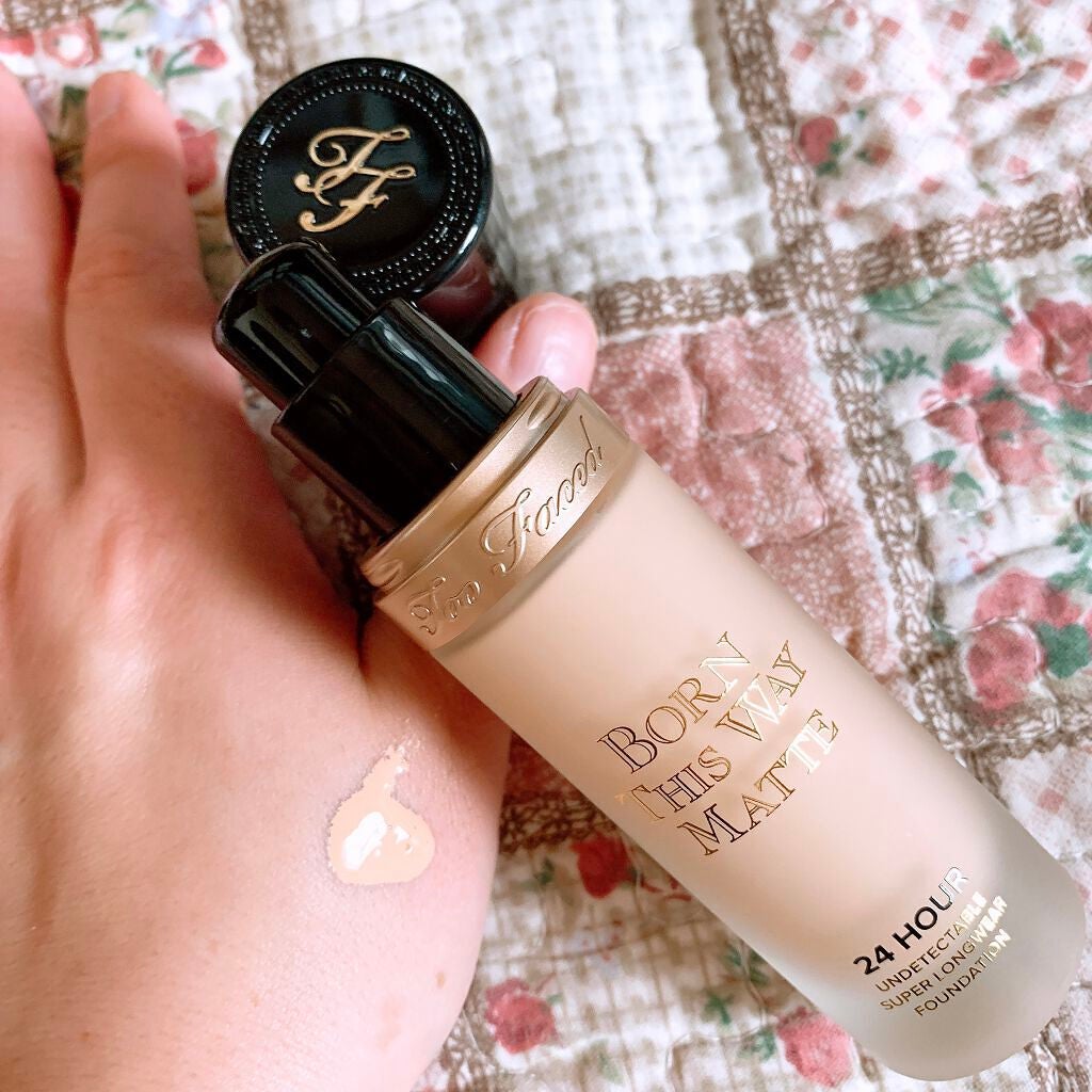 ボーン ディス ウェイ アンディテクタブル 24H マット ファンデーション/Too Faced/リキッドファンデーションを使ったクチコミ(2枚目)