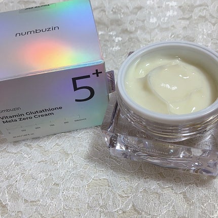 5番 白玉グルタチオンCメラゼロクリーム/numbuzin/フェイスクリームを使ったクチコミ(1枚目)