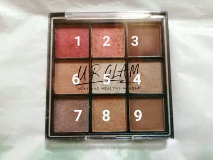 UR GLAM BLOOMING EYE COLOR PALETTE/U R GLAM/アイシャドウパレットを使ったクチコミ(3枚目)