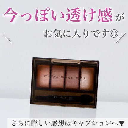 ケイト メロウブラウンアイズ/KATE/アイシャドウパレットを使ったクチコミ(6枚目)