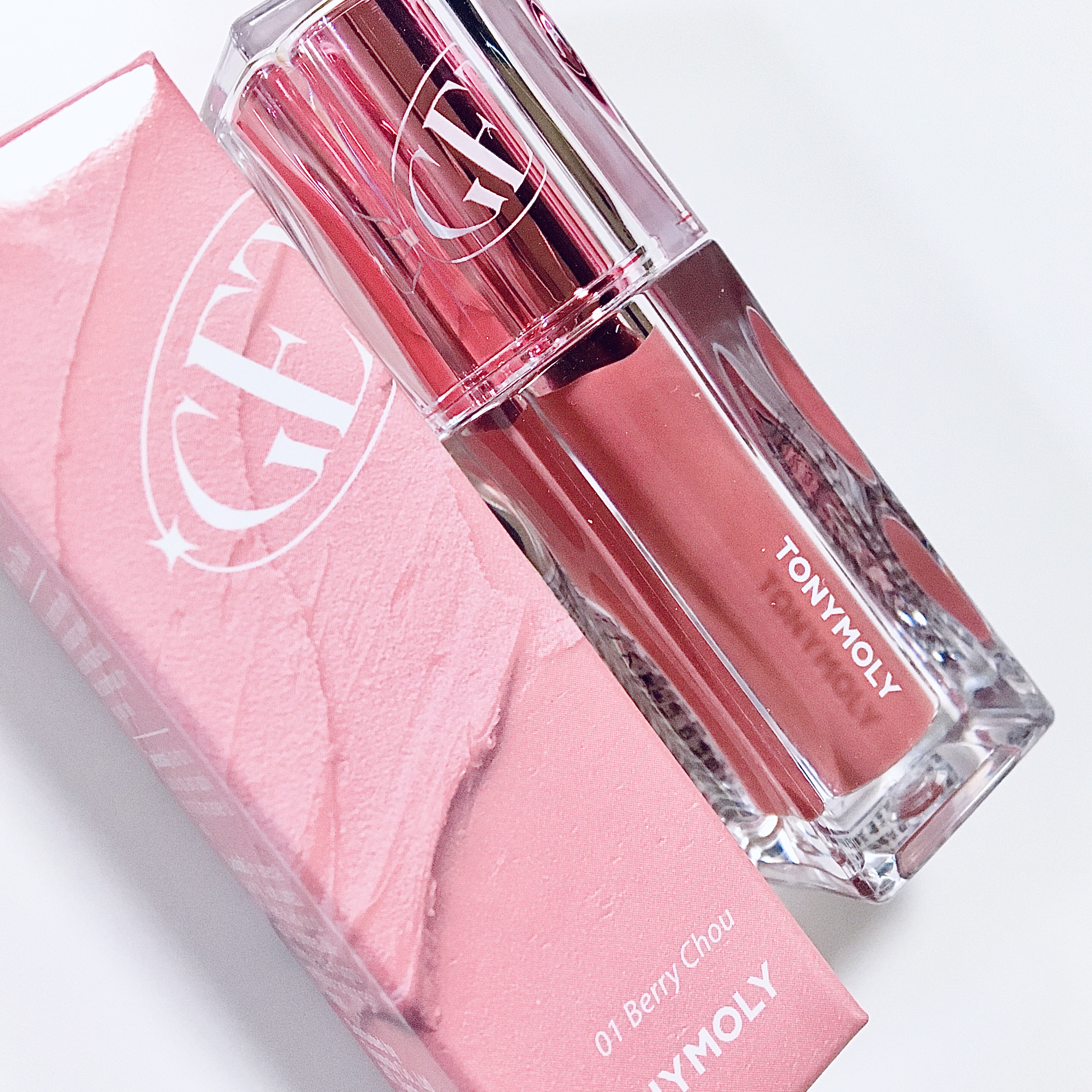 ゲットイットティント ウォーターフルバター 01 Berry Chou ベリーシュ/TONYMOLY/リップティントを使ったクチコミ（2枚目）