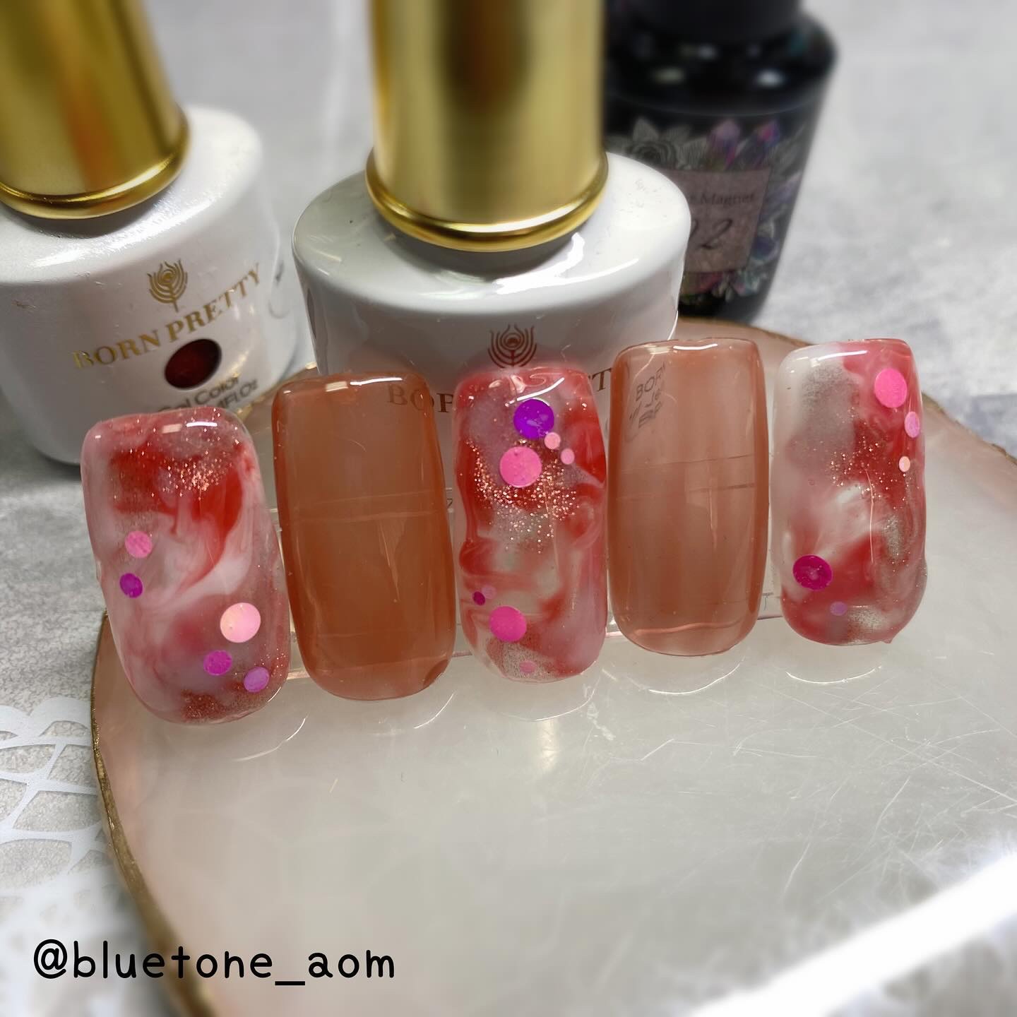 クリアマグネットジェル/ネイル工房/ジェルネイルを使ったクチコミ（2枚目）