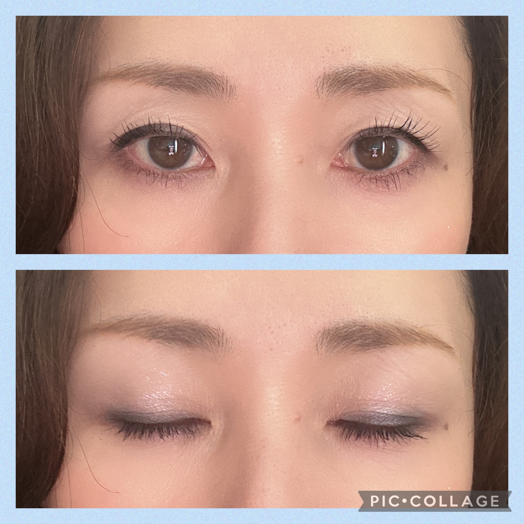 ソフトブラーリングアイパレット 13.ブルーコアブラーリング/wakemake/アイシャドウパレットを使ったクチコミ（3枚目）