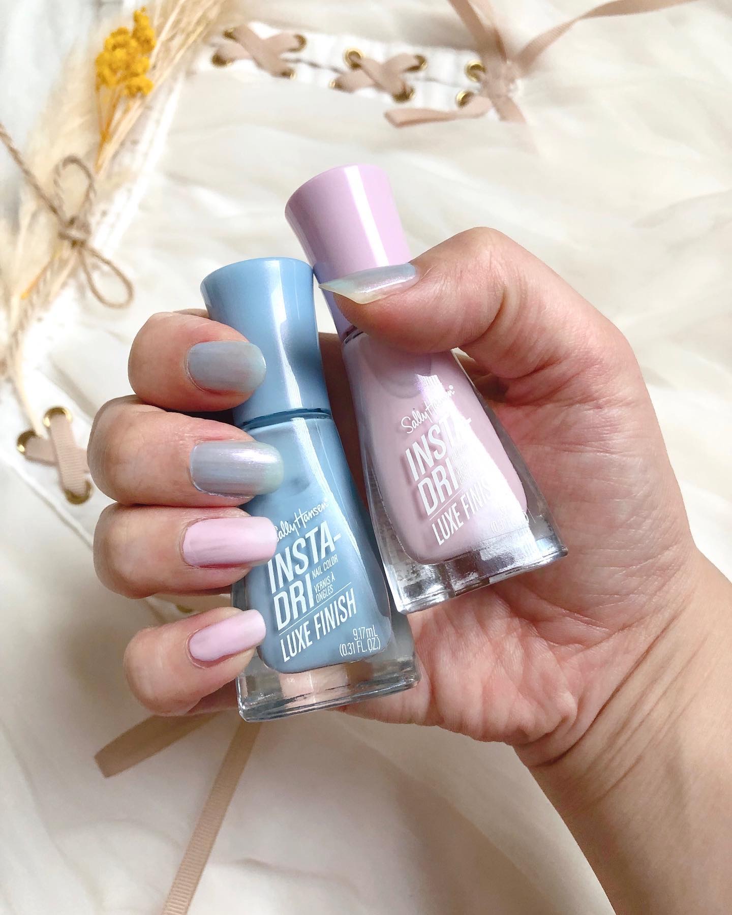 インスタドライ ネイルカラー リュクスフィニッシュ/サリーハンセン/オールインワンネイルを使ったクチコミ（3枚目）