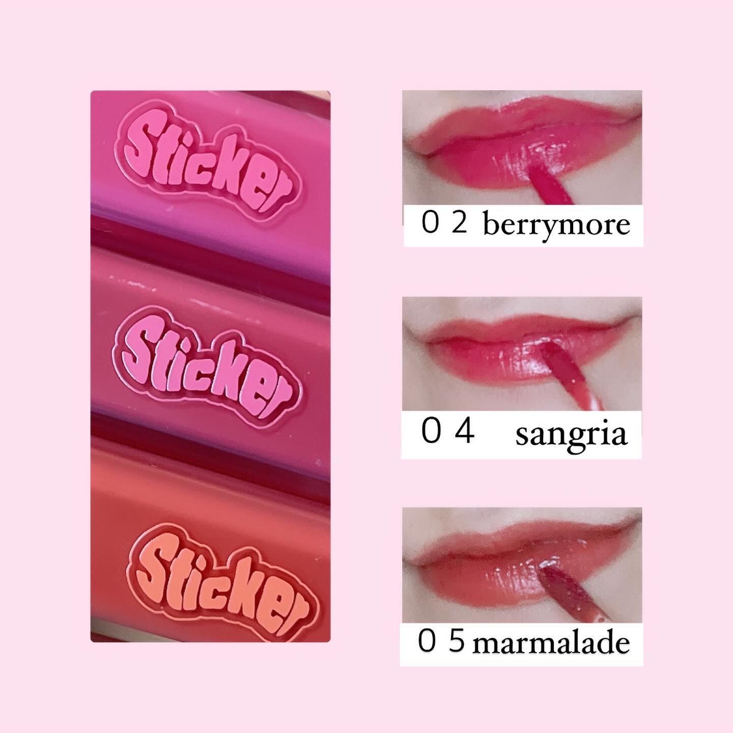 オールマイシングス リップスティッカーティント 【旧】02 ベリーモア(BERRY MORE)/all my things/リップティントを使ったクチコミ（2枚目）