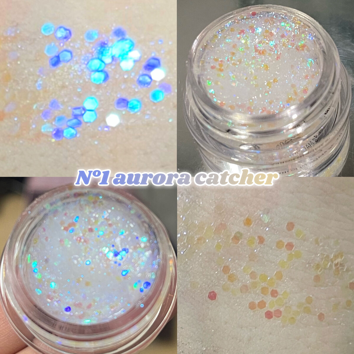 ゲットルーズグリッタージェル N°6サンセットラバー/unleashia/グリッターを使ったクチコミ（2枚目）