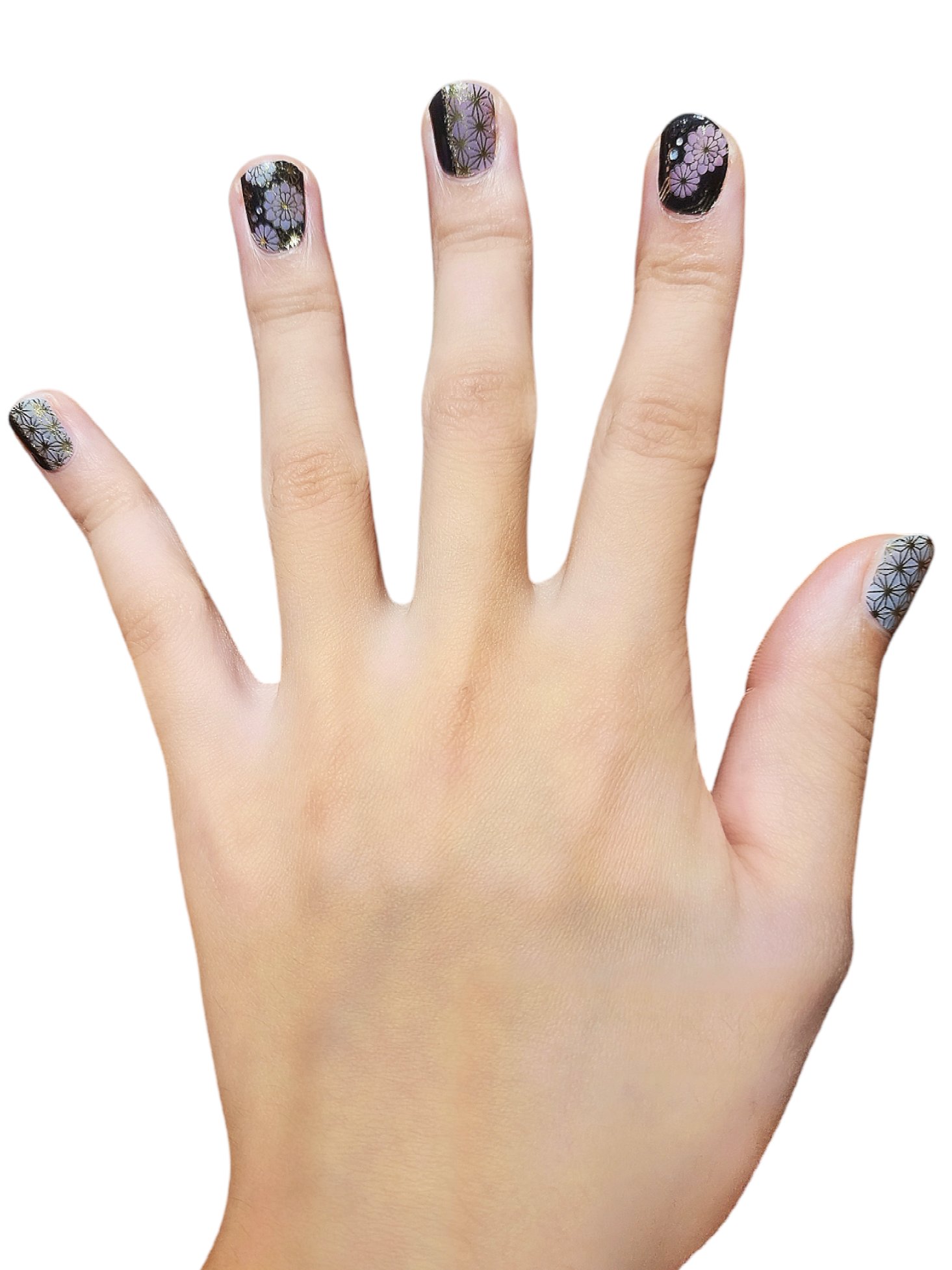 貼るジェルネイル/セリア/ネイルシールを使ったクチコミ（2枚目）