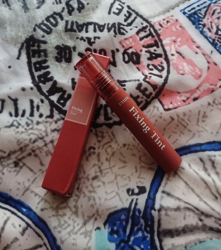 フィクシングティント サーモンブリック(新パッケージ)/ETUDE/リップティントを使ったクチコミ(1枚目)