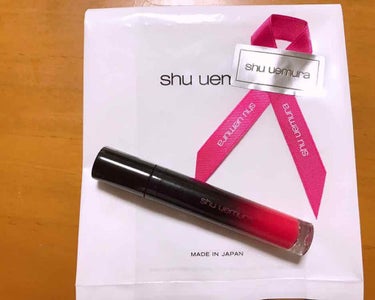 ラック シュプリア CR 03 レッドコーラル/shu uemura/リップグロスを使ったクチコミ（1枚目）