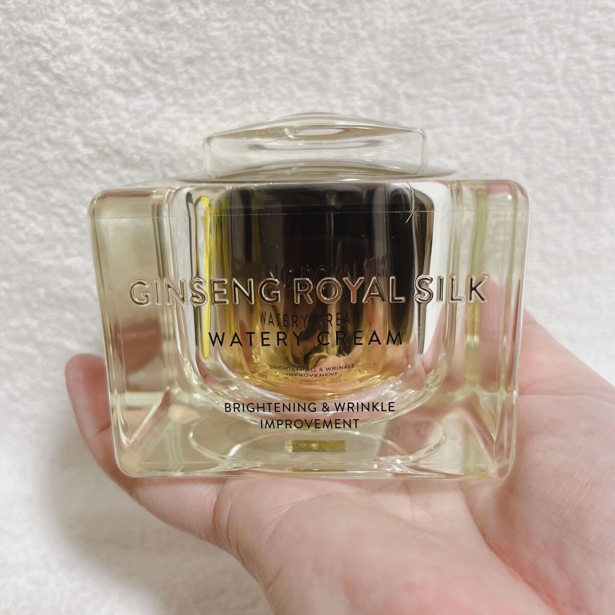 RY ウォータリークリーム GI（ジンセン ロイヤル シルク ウォータリー クリーム）/ネイチャーリパブリック/フェイスクリームを使ったクチコミ（2枚目）