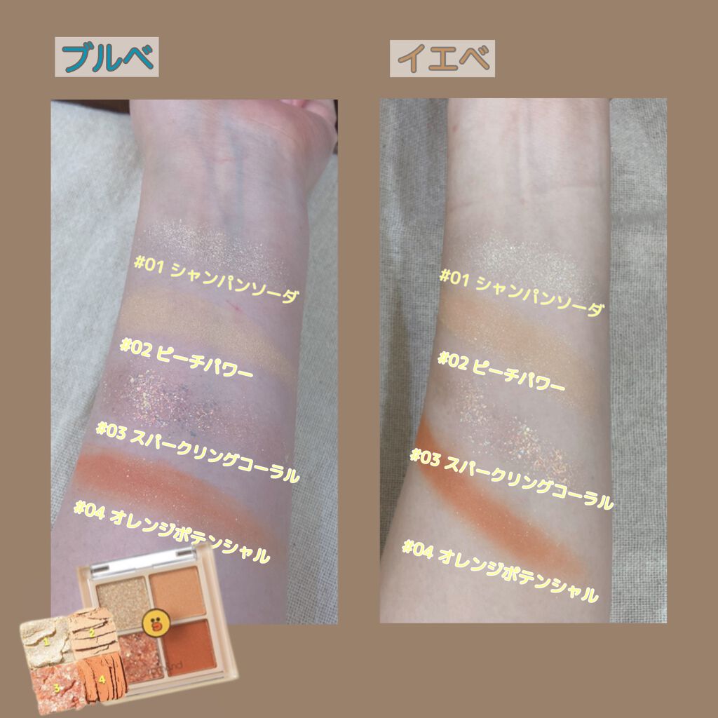 LINE FRIENDS EDITION/rom&nd/メイクアップキットを使ったクチコミ（3枚目）