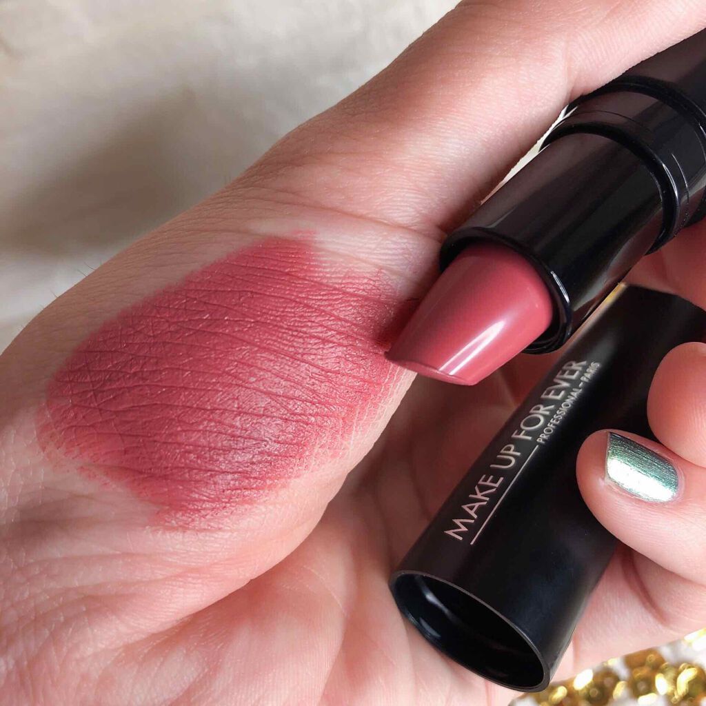 ルージュアーティスト 164 サッシー ルバーブ/MAKE UP FOR EVER/口紅を使ったクチコミ（3枚目）