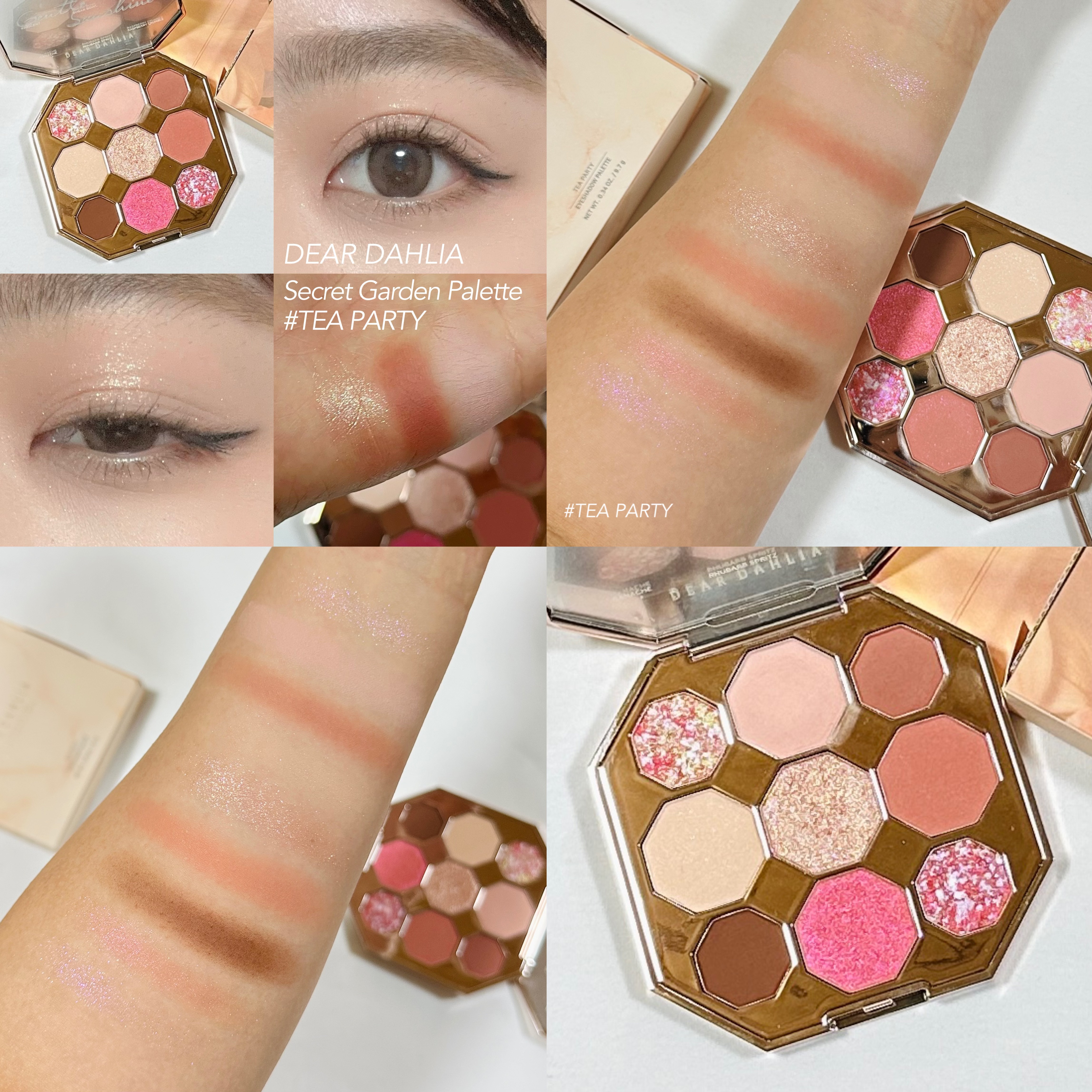 ブルーミング エディション シークレット ガーデン パレット ティーパーティー/DEAR DAHLIA/アイシャドウパレットを使ったクチコミ（2枚目）