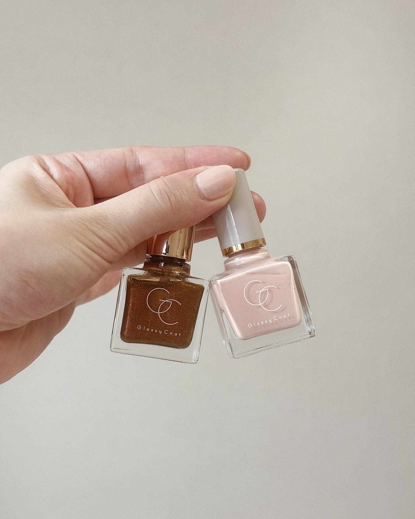 グロッシーコート 金木犀ブラウン（限定色）/スキューズミー/オールインワンネイルを使ったクチコミ（1枚目）