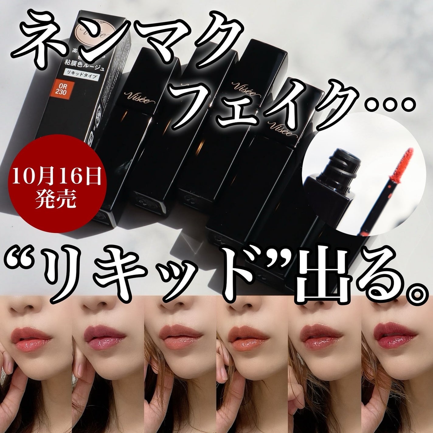 ネンマクフェイク リキッド/Visée/口紅を使ったクチコミ(1枚目)