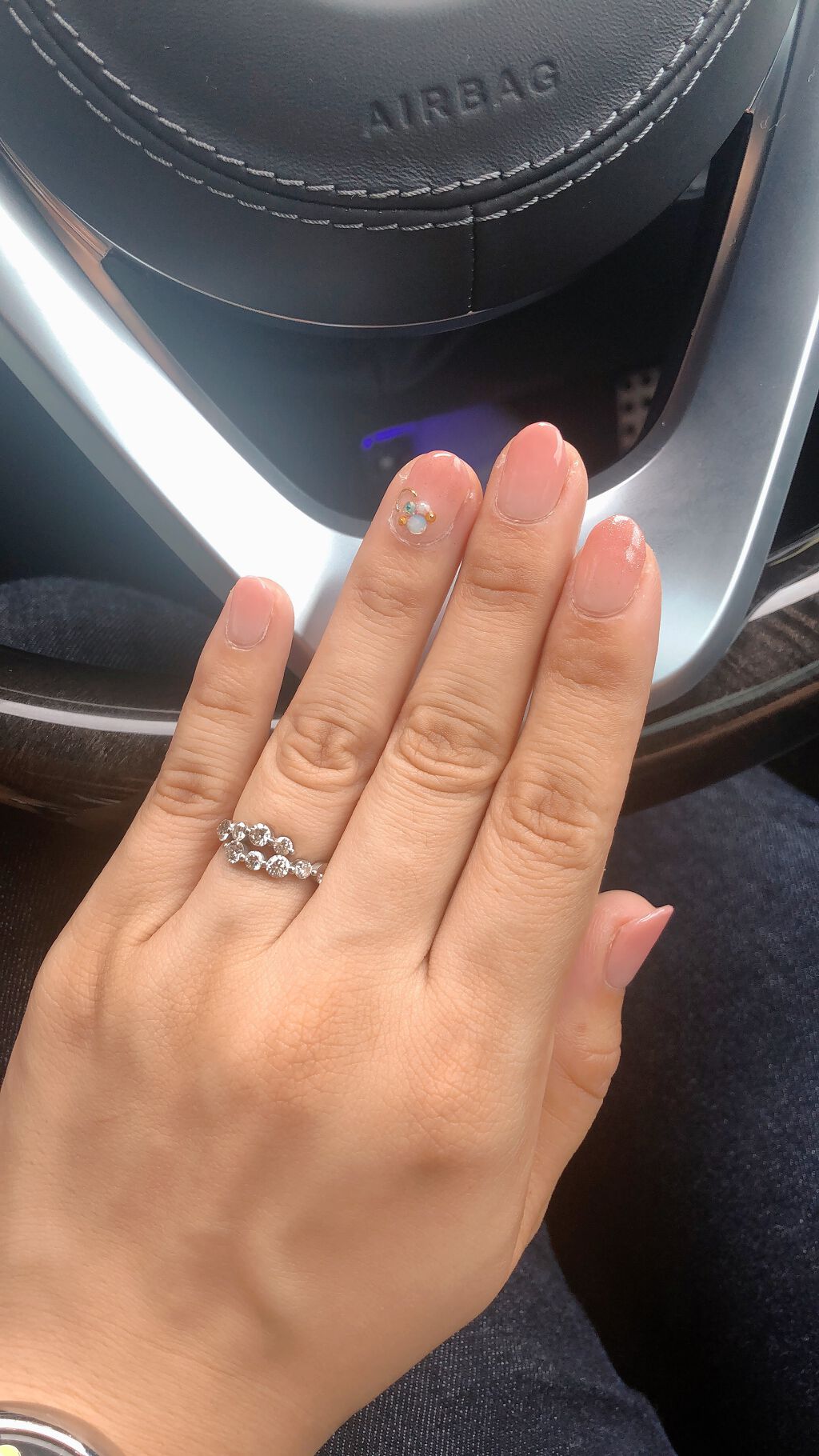 セミキュアジェルネイル（ハンド）/ohora/ネイルシールを使ったクチコミ（2枚目）