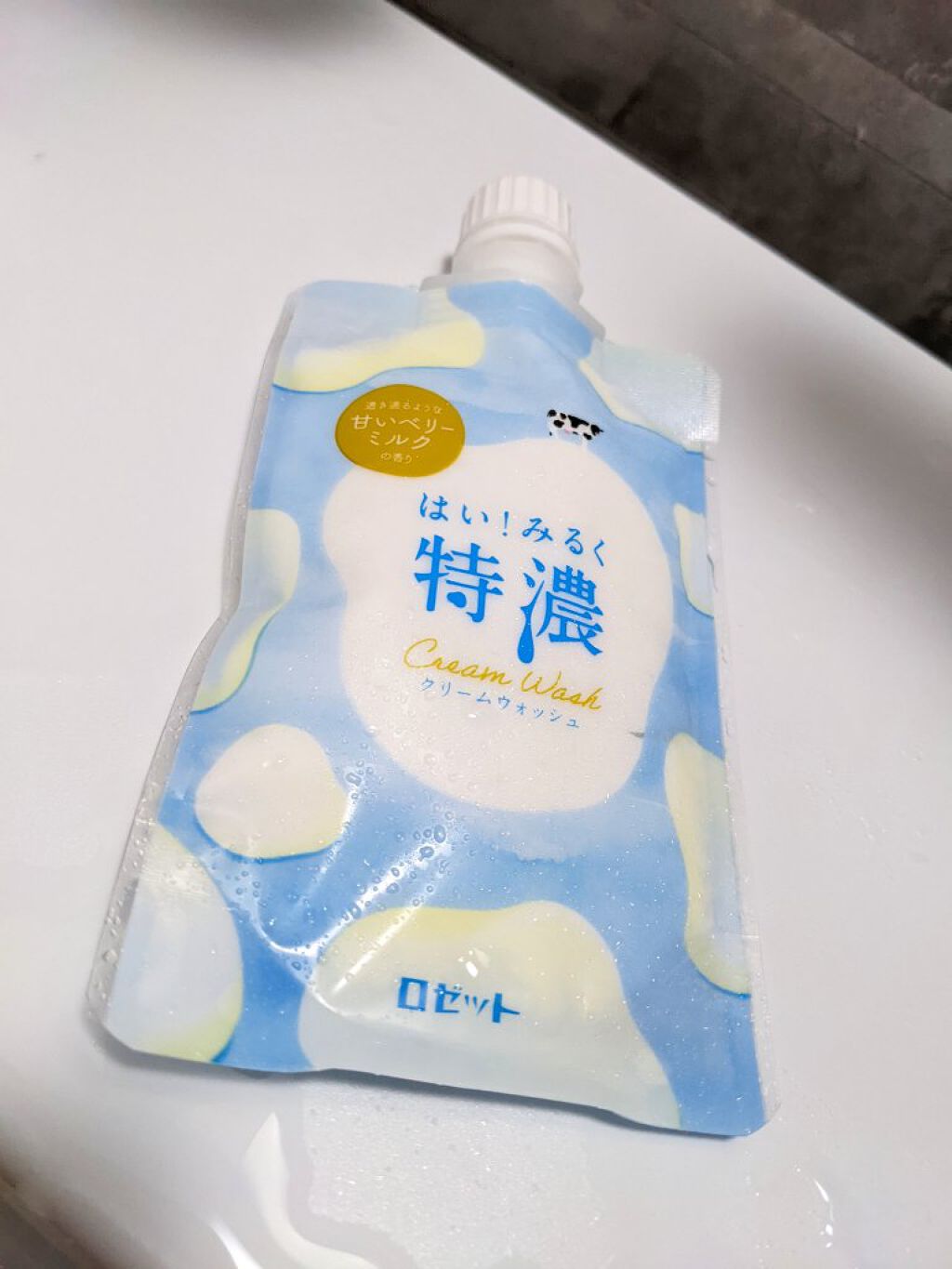 はい！みるく特濃 クリームウォッシュ/ロゼット/洗顔フォームを使ったクチコミ（1枚目）