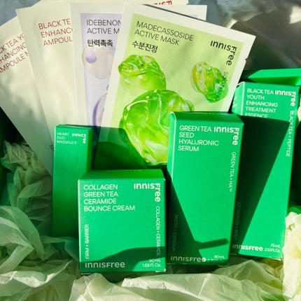 コラーゲン グリーンティー セラミド バウンス クリーム 50mL/innisfree/スキンケア・基礎化粧品を使ったクチコミ(3枚目)