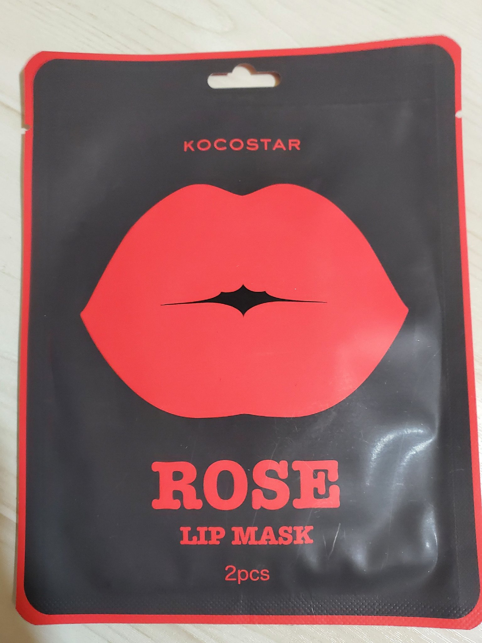リップマスク ローズ/KOCOSTAR(ココスター)/シートマスク・パックを使ったクチコミ（3枚目）