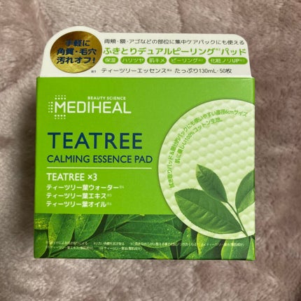 ティーツリーカーミングエッセンスパッド/MEDIHEAL/トナーパッドを使ったクチコミ(2枚目)