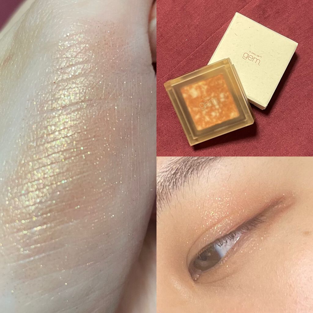 single eye color(mable)/la peau de gem./単色アイシャドウを使ったクチコミ(3枚目)