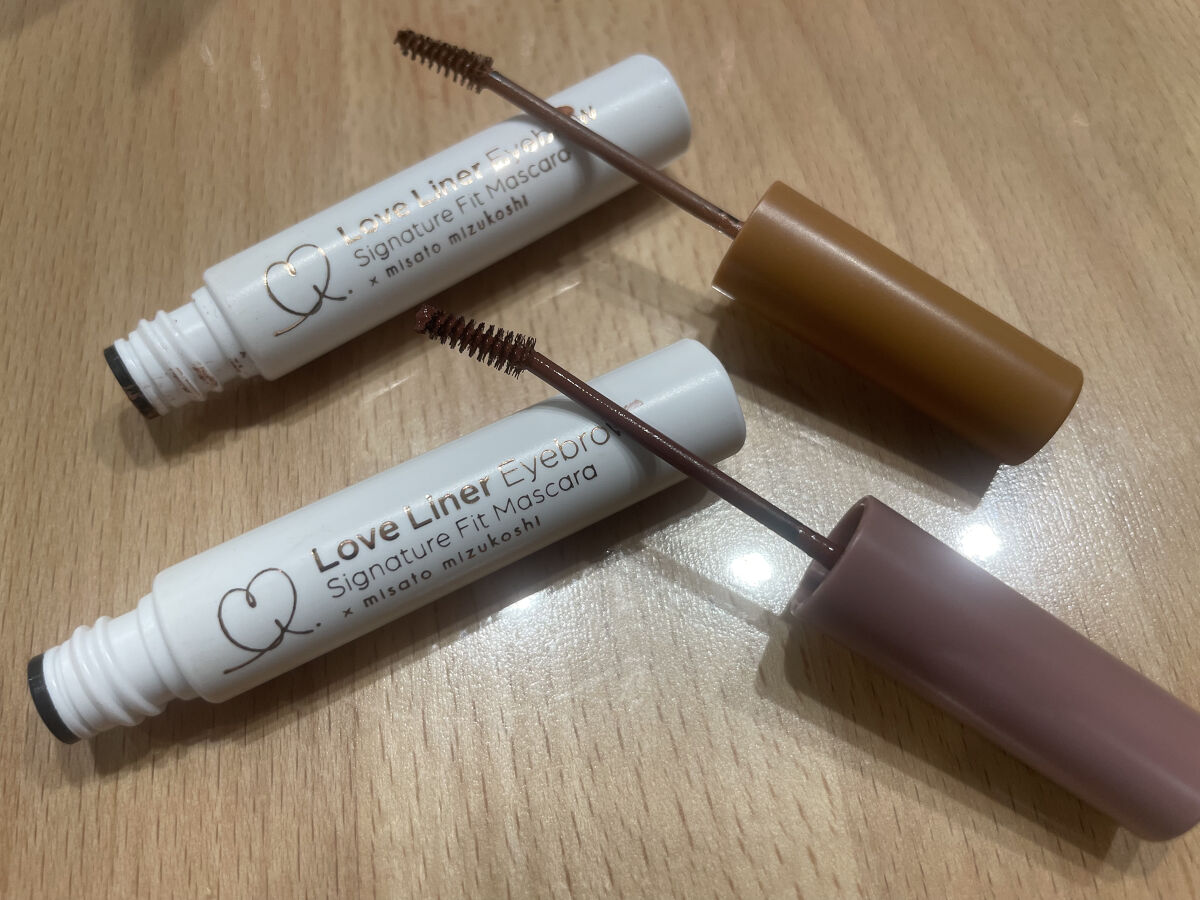 シグネチャーフィットアイブロウ　水越みさと監修セット ウォームバーガンディ(眉マスカラ） X ルビーショコラ(眉パウダー)/ラブ・ライナー/メイクアップキットを使ったクチコミ（3枚目）