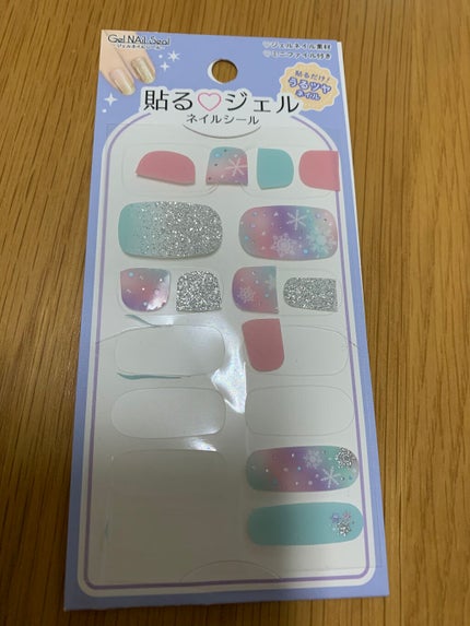 貼るジェルネイル/セリア/ネイルシールを使ったクチコミ(4枚目)