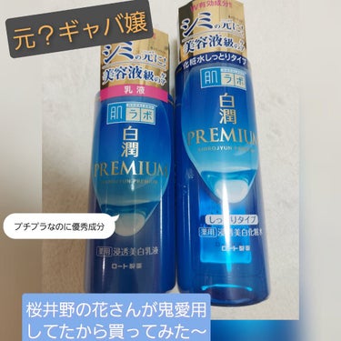 白潤プレミアム薬用浸透美白化粧水/肌ラボ/化粧水を使ったクチコミ（1枚目）